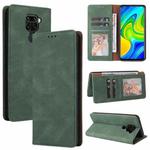 For Xiaomi Redmi Note 9 / 10X 4G Simple Suction Closure Horizontal Flip Leather Case with Holder & Card Slot & Wallet(Green)