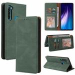 For Xiaomi Redmi Note 8 Simple Suction Closure Horizontal Flip Leather Case with Holder & Card Slot & Wallet(Green)