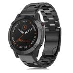 For Garmin Fenix 6 22mm Titanium Alloy Quick Release Watch Band(Black)