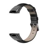 For Huawei Band 4 / Honor Band 5i MIJOBS Cowhide Leather Watch Band(Black)