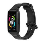 For Huawei Band 6 / Honor Band 6 MIJOBS Universal Breathable Silicone Watch Band(Black)