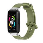 For Huawei Band 6 / Honor Band 6 MIJOBS Universal Breathable Silicone Watch Band(Green)