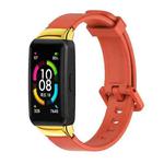 For Huawei Band 6 / Honor Band 6 MIJOBS Universal Breathable Silicone Watch Band(Orange)
