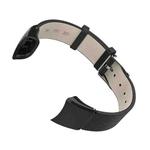 For Honor Band 4 / 5 MIJOBS Cowhide Leather Watch Band(Black)