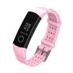 For Honor Band 4 / 5 MIJOBS Breathable Silicone Watch Band with Hole(Pink)