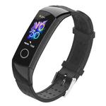 For Honor Band 4 / 5 MIJOBS Breathable Silicone Watch Band with Hole (Black)