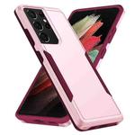 For Samsung Galay S21 Ultra 5G Pioneer Armor Heavy Duty PC + TPU Shockproof Case(Pink)