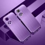 For Honor 50 Cool Sharp Series Aluminum Plate Brushed Lens All-inclusive Protective Case(Roland Purple)