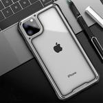 For iPhone 11 Pro Max iPAKY Shockproof PC + Silicone Air Bag Protective Case(Silver)