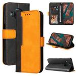 For Nokia X10 / X20 Business Stitching-Color Horizontal Flip PU Leather Case with Holder & Card Slots & Photo Frame(Orange)