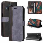 For Nokia X10 / X20 Business Stitching-Color Horizontal Flip PU Leather Case with Holder & Card Slots & Photo Frame(Gray)