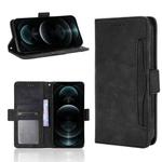 For iPhone 13 Pro Skin Feel Calf Pattern Horizontal Flip Leather Case with Holder & Card Slots & Photo Frame (Black)