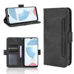 For OPPO Realme C21Y Skin Feel Calf Pattern Horizontal Flip Leather Case with Holder & Card Slots & Photo Frame(Black)