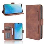 For vivo Y19/U3/U20/Y5S Skin Feel Calf Pattern Horizontal Flip Leather Case with Holder & Card Slots & Photo Frame(Brown)