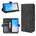 For Doogee N40 Pro Skin Feel Calf Pattern Horizontal Flip Leather Case with Holder & Card Slots & Photo Frame(Black)