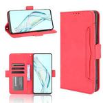 For ZTE Axon 30 5G Skin Feel Calf Pattern Horizontal Flip Leather Case with Holder & Card Slots & Photo Frame(Red)