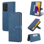 For Samsung Galaxy A72 5G / 4G AZNS Dream II Skin Feel PU+TPU Horizontal Flip Leather Case with Holder & Card Slots & Wallet(Blue)
