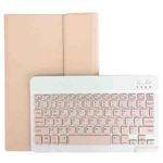 For Lenovo Pad Tab P11 Pro 11.5 inch TB-J706F LX115 Solid Color Detachable Square Keycap Bluetooth Keyboard Leather Tablet Case with Stand(Pink)