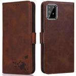 For Samsung Galaxy A91 / S10 Lite Embossed Cat Butterflies Pattern Horizontal Flip Leather Case with Card Slot & Holder & Wallet(Brown)