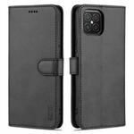 For Huawei nova 8 SE AZNS Skin Feel Calf Texture Horizontal Flip Leather Case with Card Slots & Holder & Wallet(Black)