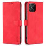 For Huawei nova 8 SE AZNS Skin Feel Calf Texture Horizontal Flip Leather Case with Card Slots & Holder & Wallet(Red)