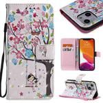 For iPhone 13 mini 3D Painted Pattern Horizontal Flip Leather Case with Holder & Card Slots & Wallet (Girl Under The Tree)