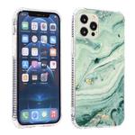 For iPhone 13 Pro Sands Marble Double-sided IMD Pattern TPU + Acrylic Case (Green)