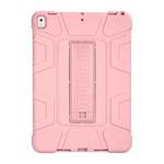 C5 Four Corners Shockproof Silicone + PC Protective Case with Holder For iPad Air 3 10.5 2019 / iPad Pro 10.5(Rose Gold)