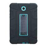 For Samsung Galaxy Tab A 8.0 2015 C5 Four Corners Shockproof Silicone + PC Protective Case with Holder(Black + Blue)