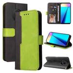 For Infinix Note 7 Business Stitching-Color Horizontal Flip PU Leather Case with Holder & Card Slots & Photo Frame(Green)