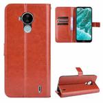 For Nokia C30 Crazy Horse Texture Horizontal Flip Leather Case with Holder & Card Slots & Lanyard(Brown)