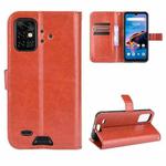 For UMIDIGI Bison Pro Crazy Horse Texture Horizontal Flip Leather Case with Holder & Card Slots & Lanyard(Brown)