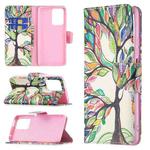 For Xiaomi Mi 11T Colored Drawing Pattern Horizontal Flip Leather Case with Holder & Card Slots & Wallet(Tree Life)