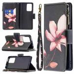 For Xiaomi Mi 11T Colored Drawing Pattern Zipper Horizontal Flip Leather Case with Holder & Card Slots & Wallet(Lotus)