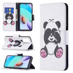 For Xiaomi Redmi 10 Colored Drawing Pattern Horizontal Flip Leather Case with Holder & Card Slots & Wallet(Panda)