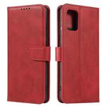 For Samsung Galaxy A51 4G Calf Texture Buckle Horizontal Flip Leather Case with Holder & Card Slots & Wallet(Red)