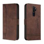 For OPPO A5 2020 Retro Skin Feel Horizontal Flip Soft TPU + PU Leather Case with Holder & Card Slots & Photo Frame(Coffee)