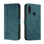 For OPPO A31 Retro Skin Feel Horizontal Flip Soft TPU + PU Leather Case with Holder & Card Slots & Photo Frame(Green)