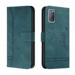 For OPPO A52 Retro Skin Feel Horizontal Flip Soft TPU + PU Leather Case with Holder & Card Slots & Photo Frame(Green)