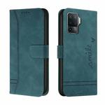 For OPPO A94 4G Retro Skin Feel Horizontal Flip Soft TPU + PU Leather Case with Holder & Card Slots & Photo Frame(Green)