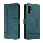 For OPPO Realme 7 Pro Retro Skin Feel Horizontal Flip Soft TPU + PU Leather Case with Holder & Card Slots & Photo Frame(Green)