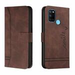 For OPPO Realme 7i Retro Skin Feel Horizontal Flip Soft TPU + PU Leather Case with Holder & Card Slots & Photo Frame(Coffee)