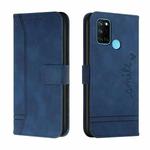 For OPPO Realme 7i Retro Skin Feel Horizontal Flip Soft TPU + PU Leather Case with Holder & Card Slots & Photo Frame(Blue)