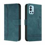 For OnePlus 9R Retro Skin Feel Horizontal Flip Soft TPU + PU Leather Case with Holder & Card Slots & Photo Frame(Dark Green)