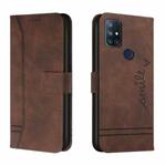 For OnePlus Nord N10 5G Retro Skin Feel Horizontal Flip Soft TPU + PU Leather Case with Holder & Card Slots & Photo Frame(Coffee)