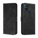 For OnePlus Nord N10 5G Retro Skin Feel Horizontal Flip Soft TPU + PU Leather Case with Holder & Card Slots & Photo Frame(Black)