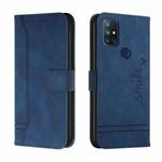 For OnePlus Nord N10 5G Retro Skin Feel Horizontal Flip Soft TPU + PU Leather Case with Holder & Card Slots & Photo Frame(Blue)