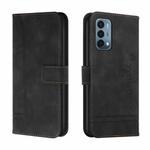 For OnePlus Nord N200 5G Retro Skin Feel Horizontal Flip Soft TPU + PU Leather Case with Holder & Card Slots & Photo Frame(Black)