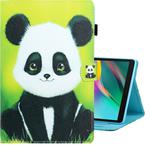 For Galaxy Tab A 8.0 (2019) / T290 Colored Drawing Horizontal Flip PU Leather Case with Holder & Card Slot(Panda)