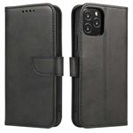 For iPhone 12 / 12 Pro Calf Texture Buckle Horizontal Flip Leather Case with Holder & Card Slots & Wallet(Black)